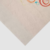 Papier Mousseline Clé de Sol Colorée Decoupage (Détail)