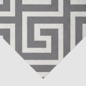 Papier Mousseline Clé grecque classique Carré Motif Swirl (Détail)