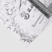 Papier Mousseline Clé Papillon noir blanc Découpage (Détail)