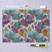 Papier Mousseline Clematis violet Art Nouveau (Artisanat)