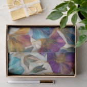 Papier Mousseline Clematis violet Art Nouveau (Cadeau)