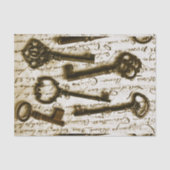 Papier Mousseline Clés antiques (Recto)