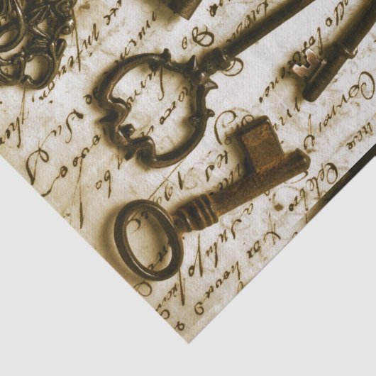 Papier Mousseline Clés antiques (Détail)
