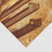 Papier Mousseline Clés grunges de piano de feuille de musique (Détail)