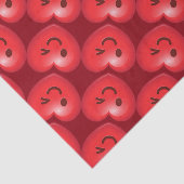 Papier Mousseline Cligner de l'oeil le coeur Emoji (Détail)