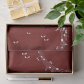 Papier Mousseline Climacic G Clef Music Rouge (Cadeau)