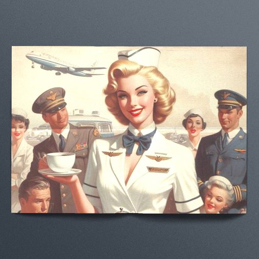 Papier Mousseline Clin de stadier vintage