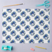 Papier Mousseline Cloches de Noël en argent avec Bow bleu (Artisanat)