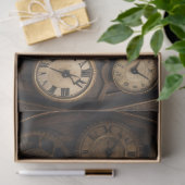 Papier Mousseline Clocks and pocket watches Steampunk Tissue paper (Cadeau)
