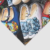 Papier Mousseline Clogs, Amsterdam, Pays-Bas - Papier Tissus (Détail)