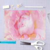 Papier Mousseline Closeup de Peony rose (Artisanat)
