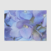 Papier Mousseline closeuse de fleur d'hydrangée bleue (Recto)
