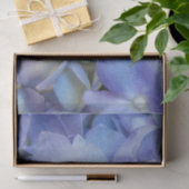 Papier Mousseline closeuse de fleur d'hydrangée bleue (Cadeau)