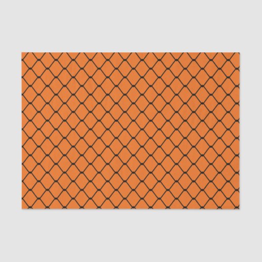 Papier Mousseline Clôture de lien de chaîne sur Orange (Recto)