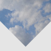 Papier Mousseline Clouages blancs/gris et papier de tissus du ciel b (Détail)