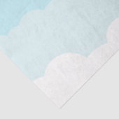 Papier Mousseline Clouages bleu clair et ciel blanc (Détail)