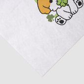 Papier Mousseline Clover Pup Love - St. Patrick's Day Chien Design (Détail)