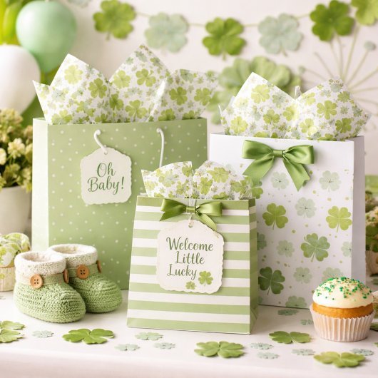 Papier Mousseline Clovers de la Saint Patrick
