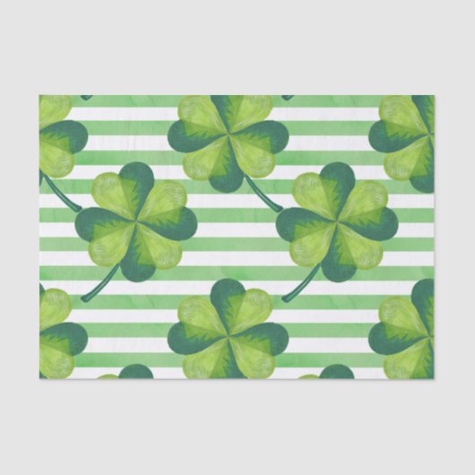 Papier Mousseline Clovers de la Saint Patrick (Recto)