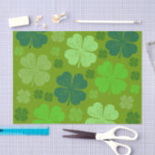Papier Mousseline Clovers verts, Lucky Clovers, Saint Patrick's Day (Artisanat)