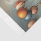 Papier Mousseline Clown bébé avec ballons - Découpage - (Détail)