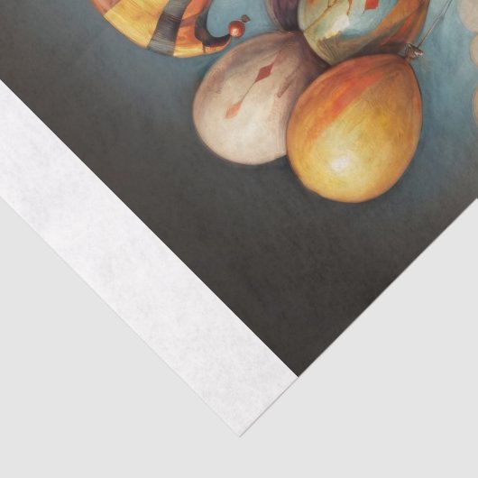 Papier Mousseline Clown bébé en cirque - Découpage - (Détail)