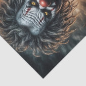 Papier Mousseline Clown carnavalesque tordu | Papier de découpage fo (Détail)