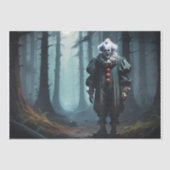 Papier Mousseline Clown déplaisant dans les ombres - Découpage (Recto)