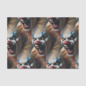 Papier Mousseline Clown riant mal (Recto)