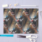 Papier Mousseline Clown riant mal (Artisanat)