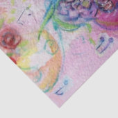 PAPIER MOUSSELINE CLOWN ROSE MUSICAL AVEC HIBOU (Détail)