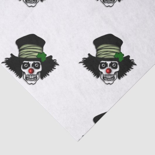 Papier Mousseline Clown squelettique irlandais (Détail)