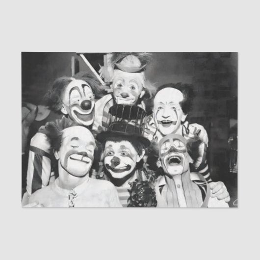 Papier Mousseline Clowns vintages (Recto)
