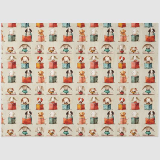 Papier Mousseline Club de lecture de chiens (Recto)