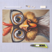 Papier Mousseline Cluck & Gasp : Découpage du visage de poulet choqu (Artisanat)