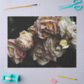 Papier Mousseline Cluster de roses blanches (Artisanat)