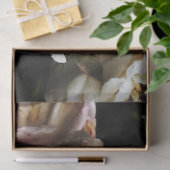 Papier Mousseline Cluster de roses blanches (Cadeau)