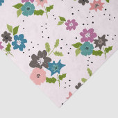 Papier Mousseline Clusters de fleurs Boho (Détail)