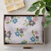 Papier Mousseline Clusters de fleurs Boho (Cadeau)
