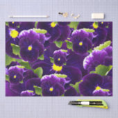 Papier Mousseline Clusters de Pansy Profond Violet : Beauté majestue (Artisanat)