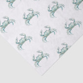 Papier Mousseline Coastal Watercolor Crab (Détail)