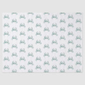 Papier Mousseline Coastal Watercolor Crab (Recto)