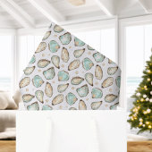 Papier Mousseline Coastal Watercolor Oyster & Pearl Pattern