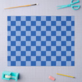 Papier Mousseline Cobalt Blue Checkerboard (Artisanat)