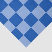 Papier Mousseline Cobalt Blue Checkerboard (Détail)