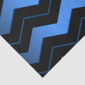 Papier Mousseline Cobalt Blue Chevron (Détail)