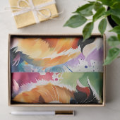 Papier Mousseline Cobayes mignons aux éclaboussures de couleur (Cadeau)