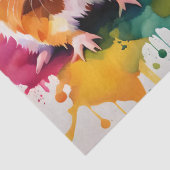 Papier Mousseline Cobayes mignons aux éclaboussures de couleur (Détail)