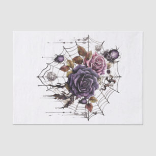 Papier Mousseline Cobweb floral gothique pour découpage