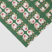 Papier Mousseline Coca de Noël Design abstrait géométrique (Détail)